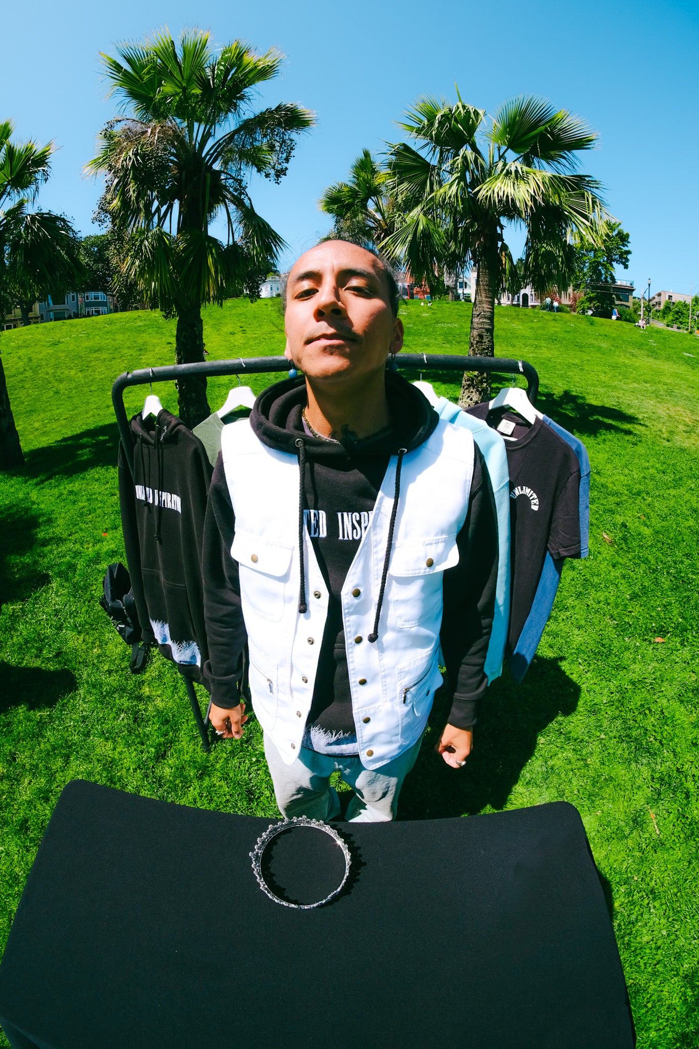 Sacramento Black Smiley Tee