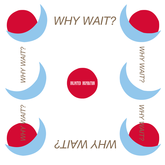 Why Wait? Silk Bandana - Ice White